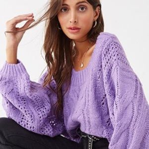 NEW TAG light purple trendy oversized sweater